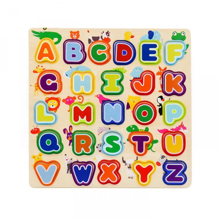 Joc inteligent - invata alfabetul- jucarie montessori [0]