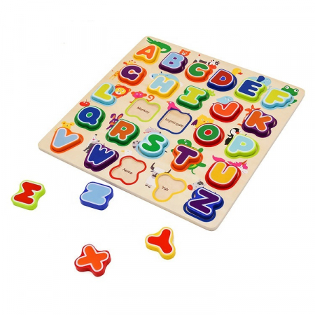 Joc inteligent - invata alfabetul- jucarie montessori [3]