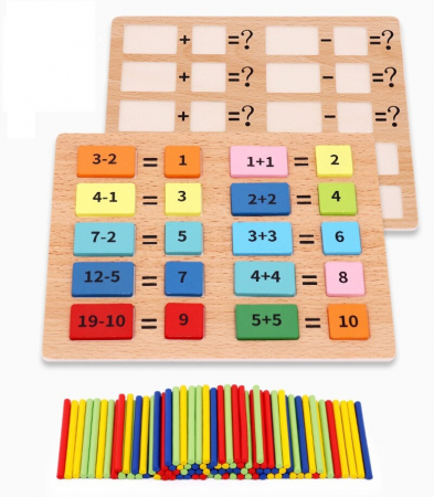 Joc matematic din lemn tip domino [1]