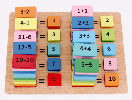 Joc matematic din lemn tip domino [3]