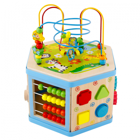 Joc Montessori Cub din lemn - 8 in 1 [0]