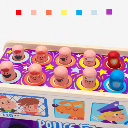 Joc whack-a-mole lemn - masina de politie [1]