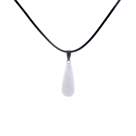 Feng Shui - Colier cu pandantiv cu piatra semipretioasa Cuarț  in forma de lacrima