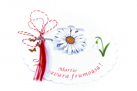 Martisor-brosa cu o margareta alba [1]