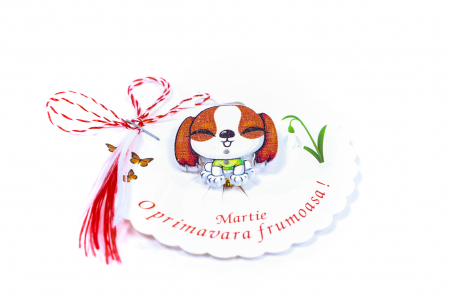 Martisor-brosa cu o catelus [1]
