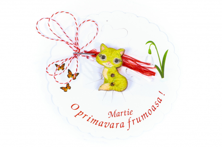 Martisor-brosa cu o pisicuta [0]