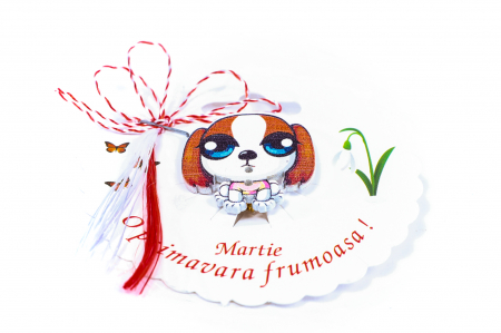 Martisor-brosa cu un catelus [1]