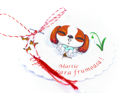 Martisor-brosa cu un catelus [1]