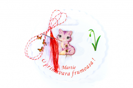 Martisor-brosa cu o pisicuta [0]