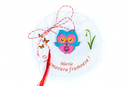 Martisor-brosa cu o bufnita [0]
