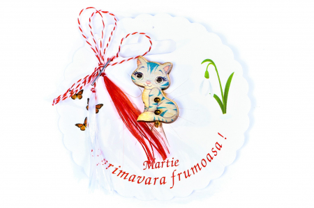 Martisor-brosa cu o pisicuta [0]
