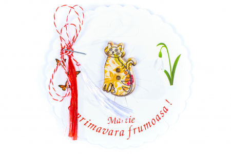 Martisor-brosa cu o pisicuta [0]