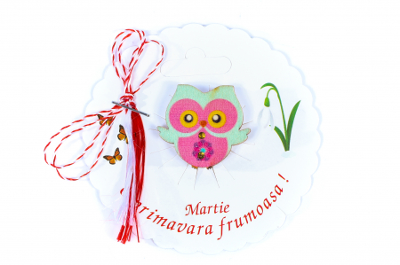 Martisor-brosa cu o bufnita [0]
