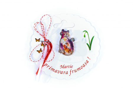Martisor-brosa cu o pisicuta [0]