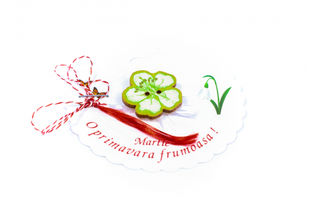 Martisor-brosa cu o floricica verde [1]