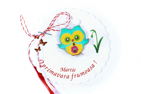 Martisor-brosa cu o bufnita [0]