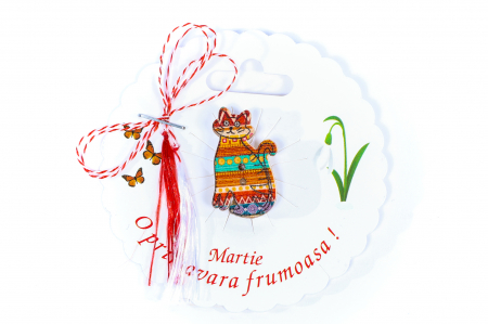 Martisor-brosa cu o pisicuta [0]