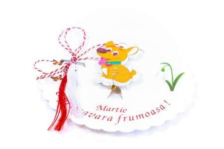 Martisor-brosa cu un catelus [1]