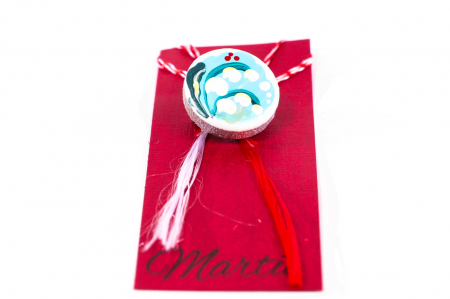 Martisor din ceramica pictat manual model lacramioare [1]