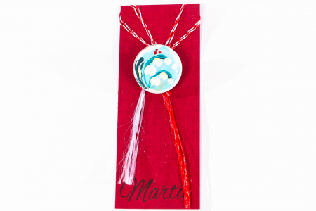 Martisoare - Martisor din ceramica pictat manual model lacramioare