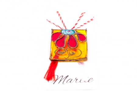 Martisor din sticla pictat manual [1]