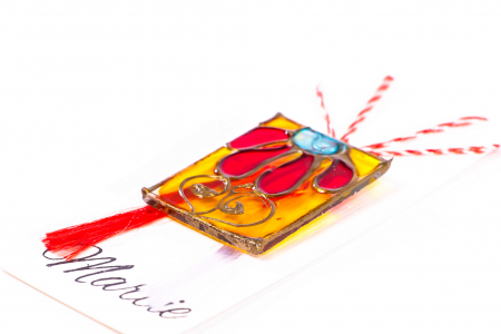 Martisor din sticla pictat manual [2]