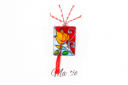 Martisor din sticla pictat manual [0]