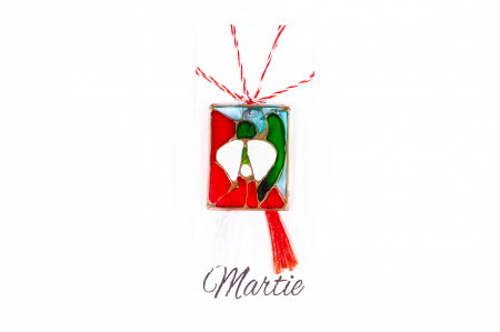 Martisor din sticla pictat manual [0]