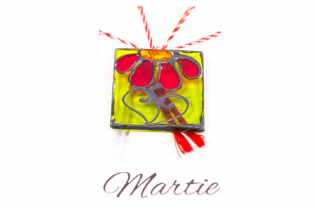 Martisor din sticla pictat manual [1]