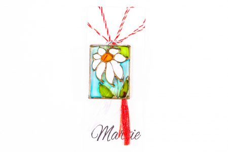 Martisor din sticla pictat manual [0]