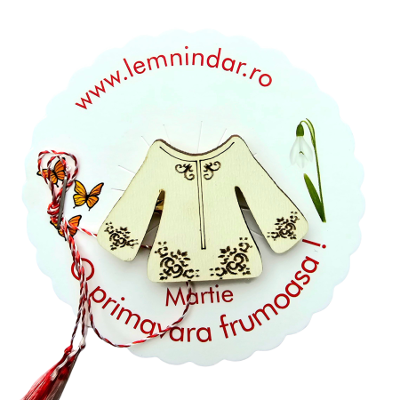 Martisoare - Martisor-ie cu model gravat