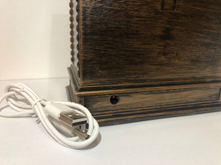 Ornament semineu care lumineaza cu sania lui Mos Craciun [3]