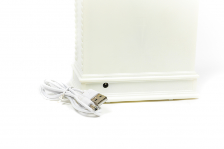 Ornament semineu care lumineaza cu sania lui Mos Craciun [4]