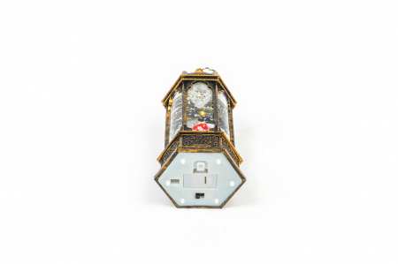 Ornament tip felinar care lumineaza cu om de zapada cu palarie [3]