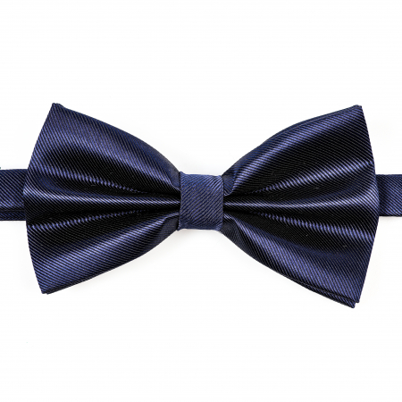 Papion albastru inchis cu butoni si batista [5]