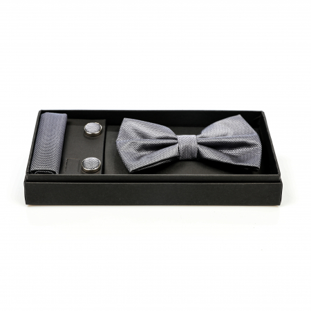 Papion gri cu butoni si batista [1]