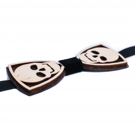 Papion din lemn model cu craniu in straturi [2]