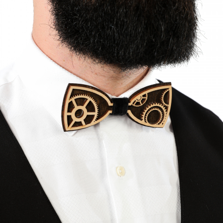 Papion din lemn model cu rotite in straturi [5]