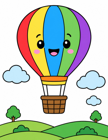 Ateliere cu nisip colorat - Plansa cu nisip colorat - Balonul Curcubeu