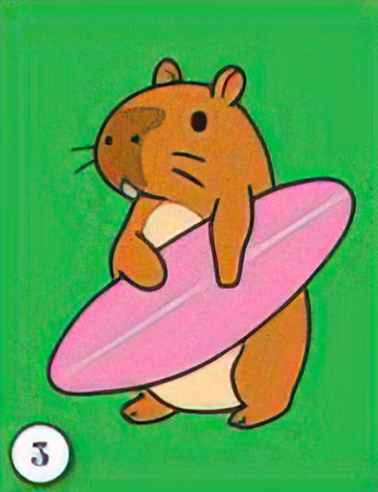 Ateliere cu nisip colorat - Plansa cu nisip colorat - Castor cu placa de surf- nisip inclus - toate culorile din imagine