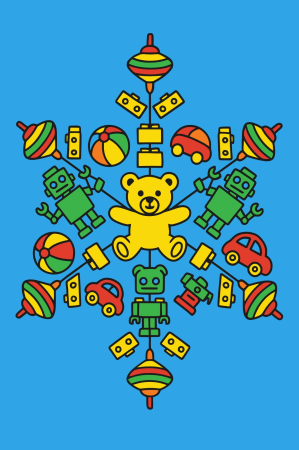 Ateliere cu nisip colorat - Plansa cu nisip colorat - Cu un ursulet model de craciun