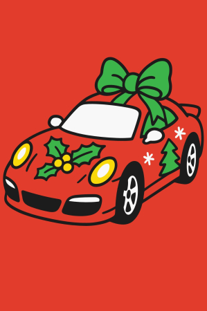 Ateliere cu nisip colorat - Plansa cu nisip colorat -Cu Mașina de Crăciun