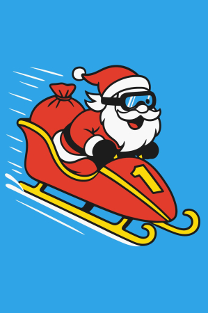 Ateliere cu nisip colorat - Plansa cu nisip colorat -Cu Sania turbo a lui Moșu