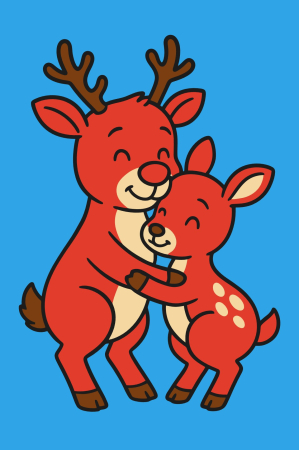 Ateliere cu nisip colorat - Plansa cu nisip colorat - Cu o mamă și puiul ei ce se imbratiseaza