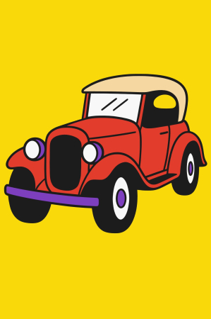 Ateliere cu nisip colorat - Plansa cu nisip colorat - Cu masina clasica