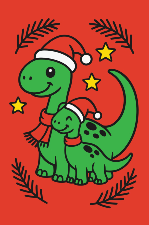 Ateliere cu nisip colorat - Plansa cu nisip colorat - Cu un dinozaur si puiul lui