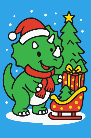 Ateliere cu nisip colorat - Plansa cu nisip colorat - Cu Triceratops si cadouri