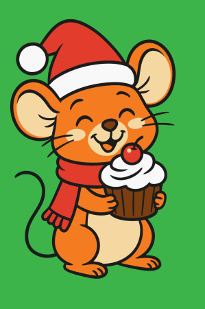 Ateliere cu nisip colorat - Plansa cu nisip colorat - Cu un soricel si o prajitura