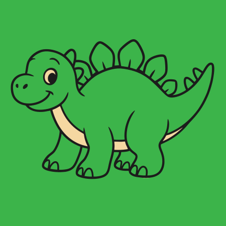 Ateliere cu nisip colorat - Plansa cu nisip colorat - Cu un Stegosaurus