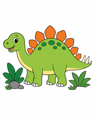 Ateliere cu nisip colorat - Plansa cu nisip colorat - Dino cu Țepi